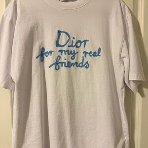 Dior Classic White Tee with Black Logo